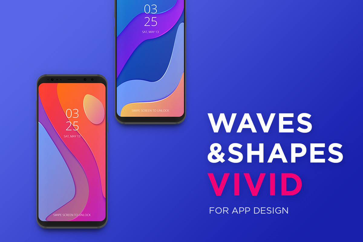 Waves&Shapes Vivid, a Texture Graphic by Olga Ryzychenko (Photo 3 of 6)