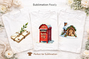 Vintage Christmas Mail Watercolor, an Illustration by Artnoy (Thumbnail 5 of 8)