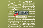 57 Art Nouveau Separators, a Decorative Illustration by Stanislav Kharchevskyi (Thumbnail 1 of 4)
