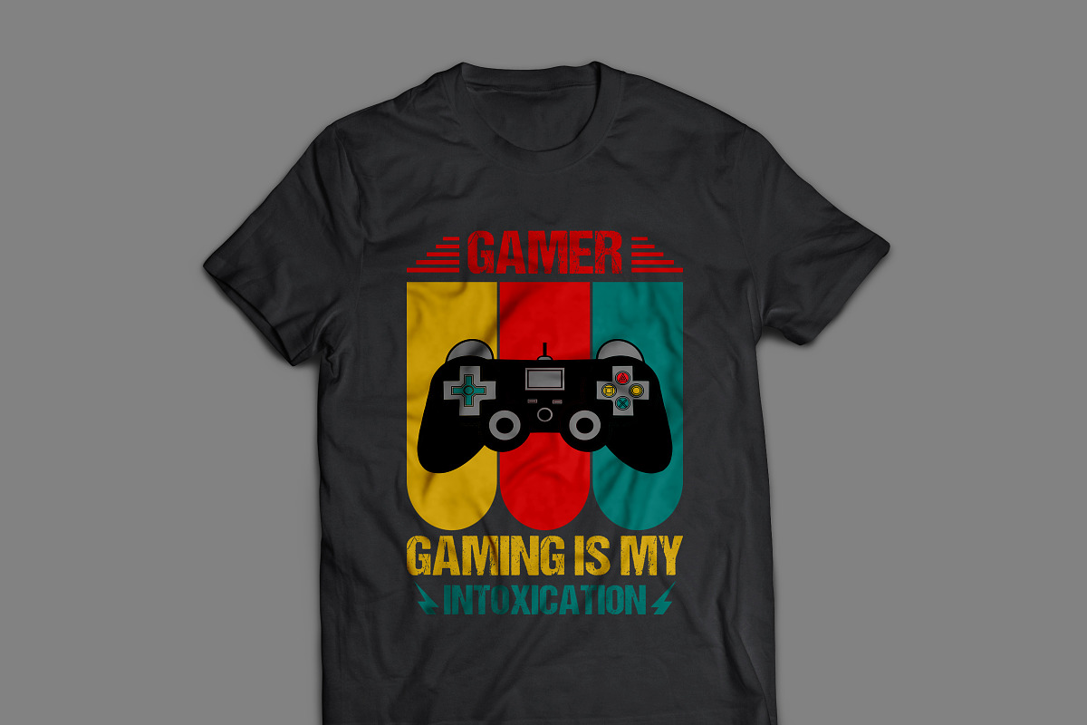 Gaming T-Shirt Design Bundle, an Illustration by Genius Graph (Photo 4 of 5)
