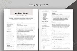 Resume Template Word And InDesign