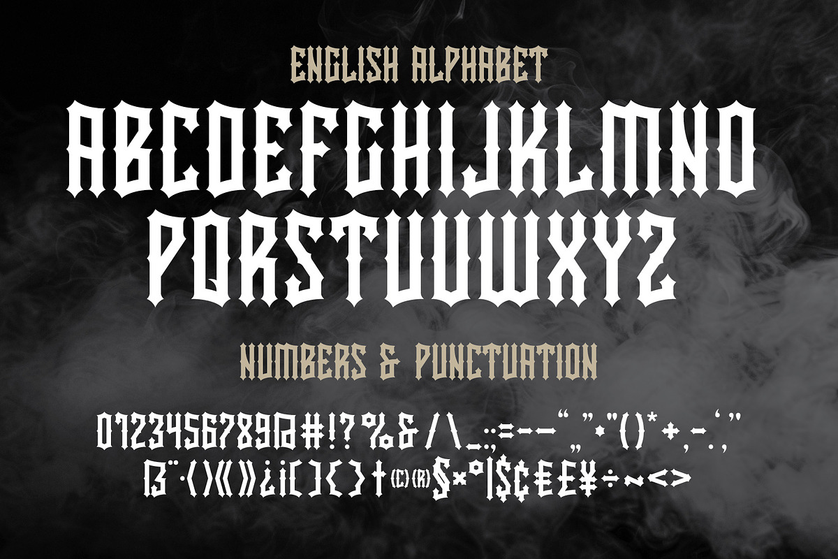 Fanatic - Retro Label Font, a Blackletter Font by JumboDesign (Photo 2 of 6)