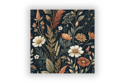 Dark Cottagecore Floral Pattern, a Pattern Graphic by FloridPrintables (Thumbnail 7 of 7)
