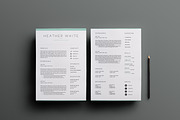 3 Page Resume Template | INDD + DOCX, a Resume Template by BlackDotResumes (Thumbnail 3 of 6)