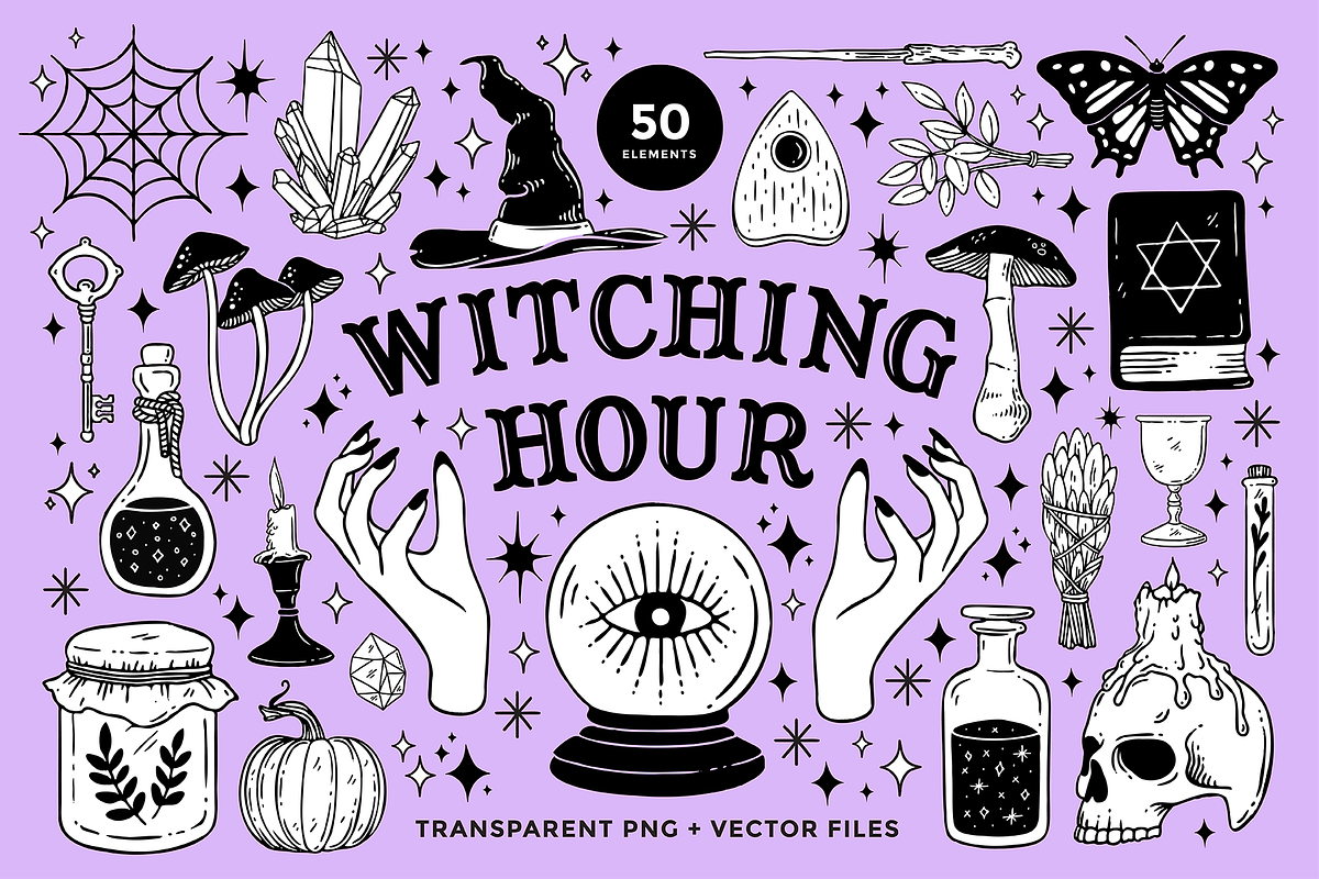Witchcraft and Magic Illustrations, an Object Illustration by Rough Edges Supply Co. (Photo 1 of 8)