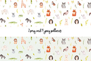 Watercolor Animal Alphabet. Cliparts, an Animal Illustration by Slastick (Thumbnail 3 of 7)