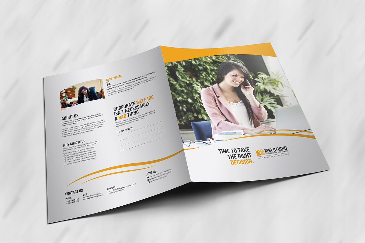 Popular Presentation Folder, a Stationery Template by MRI STUDIO (Photo 7 of 10)