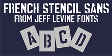 French Stencil Sans JNL