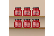 Jam Jar Mockups, a Packaging Mockup by Mockups Planet (Thumbnail 3 of 5)