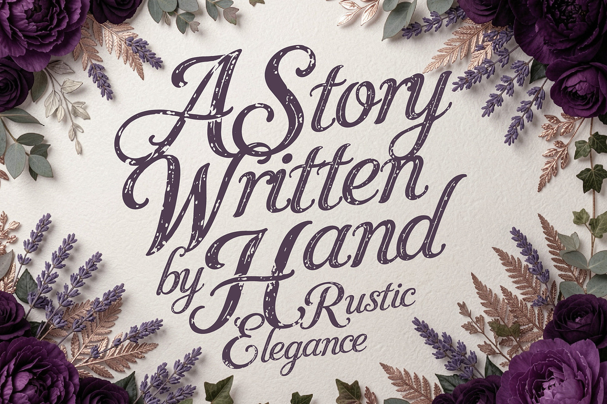 Bravitura Script - Rustic Elegance, a Script Font by HypeWorksCo (Photo 5 of 15)