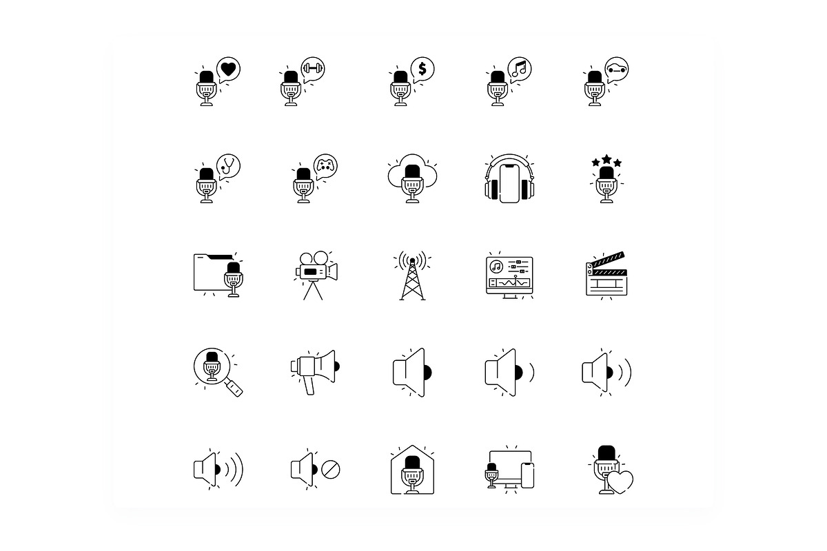 Podcast Icons, an Icon by iconfield (Photo 5 of 5)