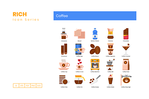 80 Coffee Icons Rich