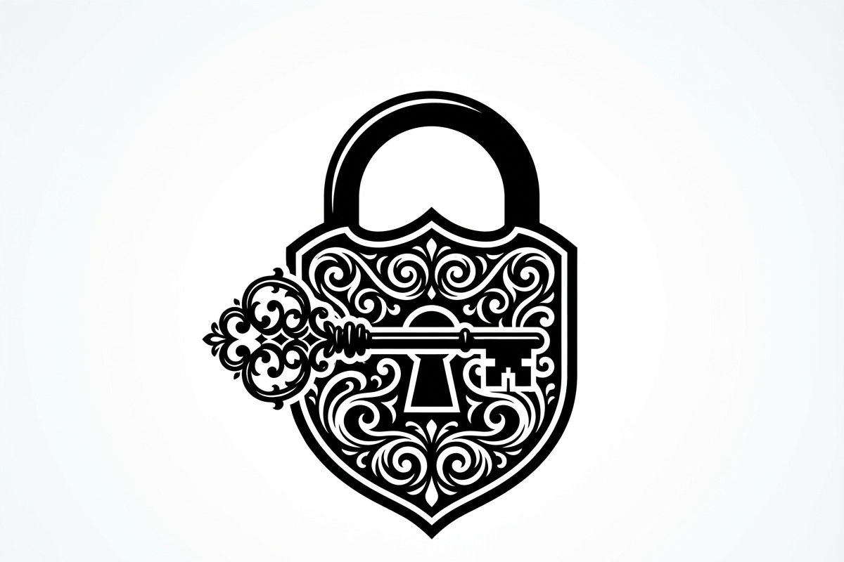 60 Ornate Key and Lock Silhouette, a Technology Illustration by Amazin_art (Photo 3 of 21)