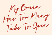 CS Ruska Stamp, a Script Font by Craft Supply Co. (Thumbnail 5 of 8)
