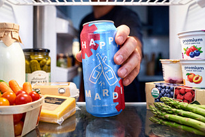Aluminum Can in Fridge Mockup, a Cups & Container Mockup by Design Squad