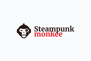 Steampunk monkee logo template, a Branding & Logo Template by Triptic • Online store (Thumbnail 1 of 5)