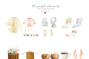 Knitting Watercolor Illustrations, an Illustration by Julia M. Watercolor (Thumbnail 2 of 11)