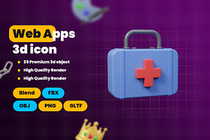 Web Apps 3d Illustration Icon Pack