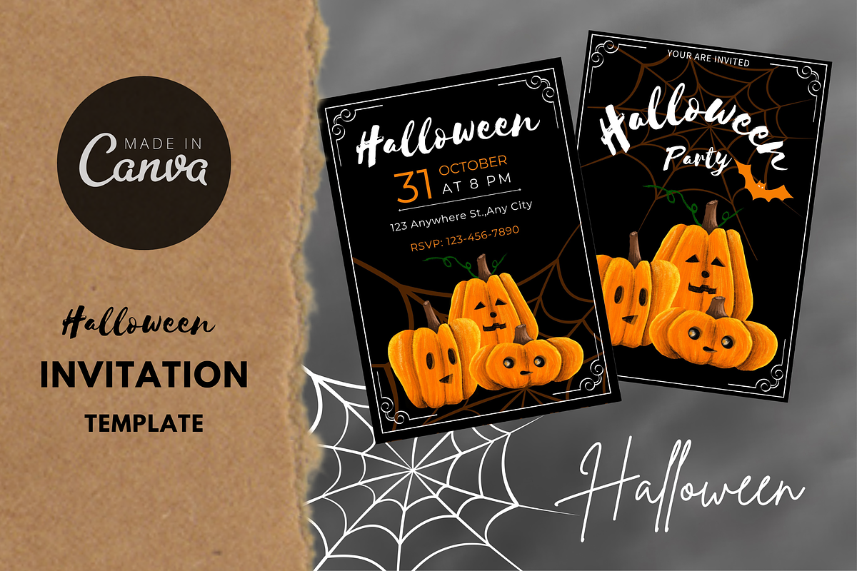 Halloween Party invitation, an Invitation Template by Thursdaypaper (Photo 1 of 6)