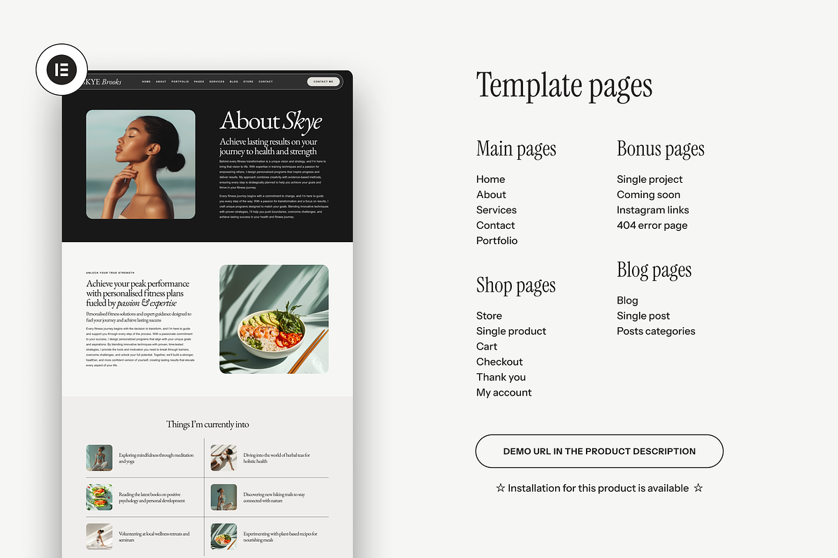 Skye Brooks Wordpress Theme, a WordPress Template by The Cherie Studio (Photo 4 of 6)