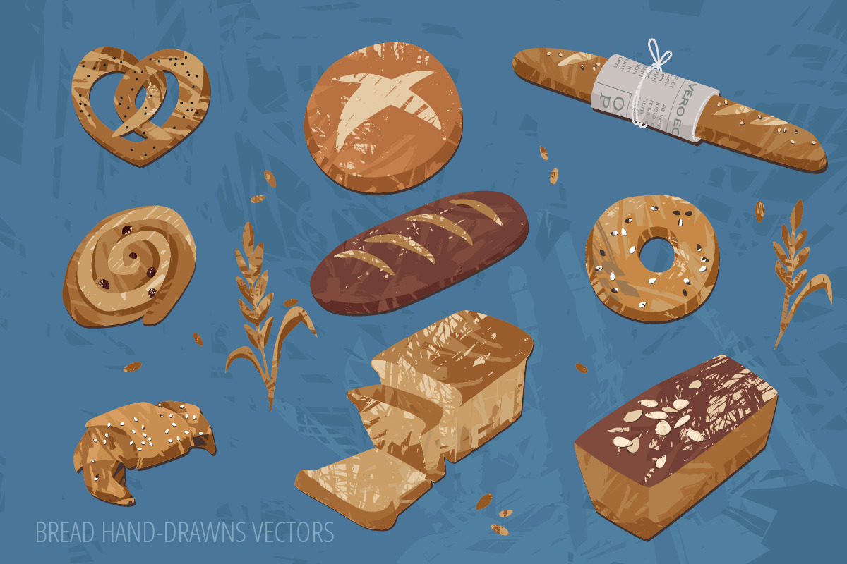 Bread Loaf Love Graphic Set, a Graphic by svetlana.belaia (Photo 2 of 8)