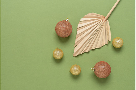 Christmas composition. Golden, a Holiday Photo by Yulia71