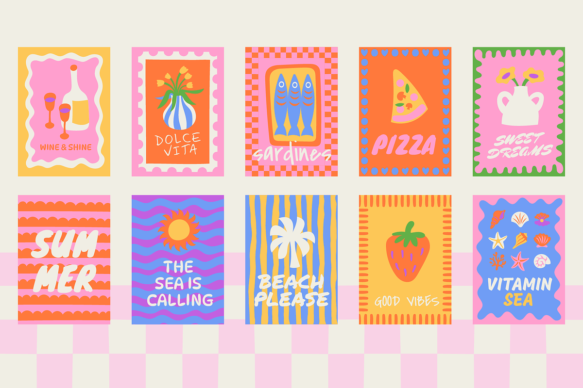 Summer. Vector illustrations, prints, a Graphic by venimo (Photo 7 of 11)