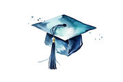Watercolor Graduate Flower Clipart B, an Object Graphic by Regulrcrative (Thumbnail 4 of 7)