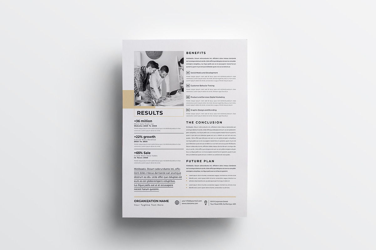 Case Study | MS Word & Indesign, a Flyer Template by design_hut (Photo 4 of 4)