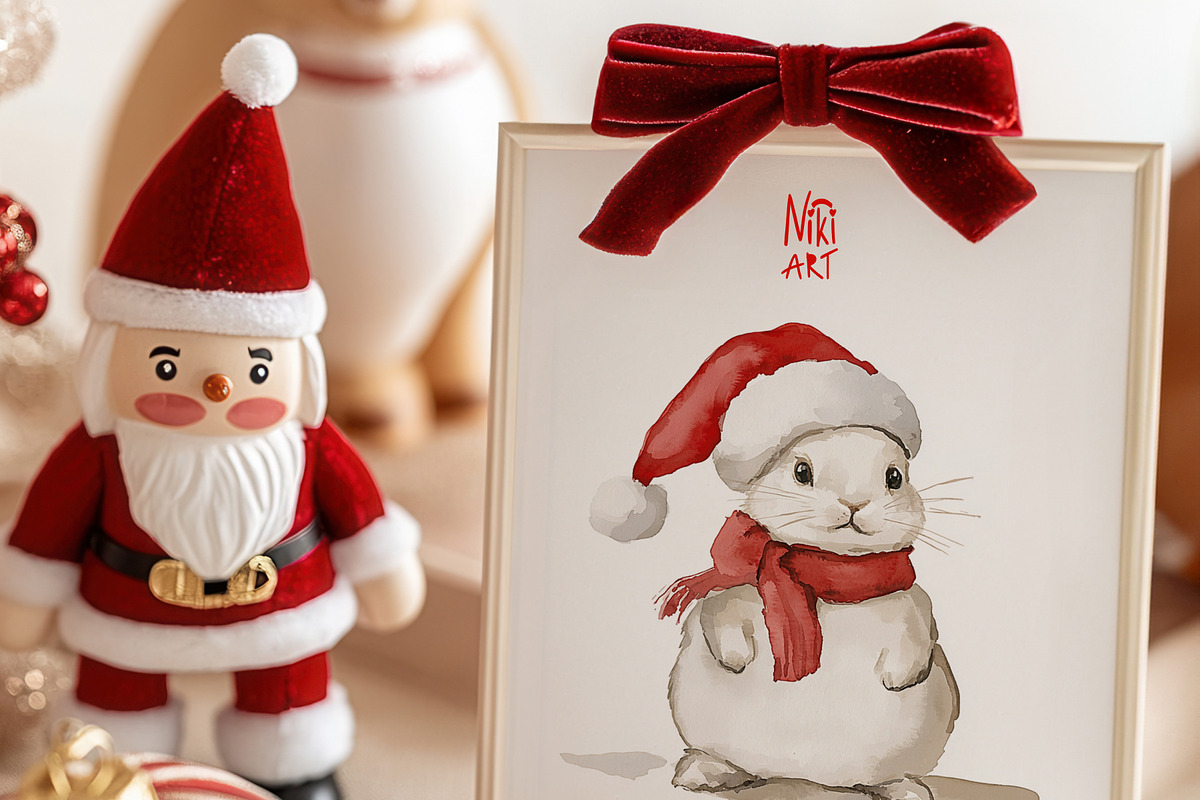 Merry & Bright Christmas Card Mockup, a Product Mockup by NikiArts (Photo 4 of 17)