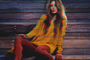 Glitch Photoshop PSD Template V.3