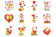Whimsical Valentines Day Dogs, a Graphic by CitraGraphics (Thumbnail 4 of 4)