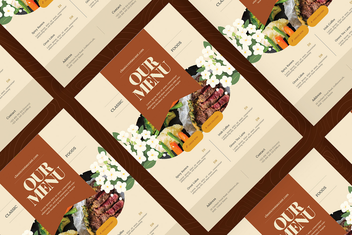 Classic Menu, a Print Template by Esensifiksi.studio (Photo 2 of 2)