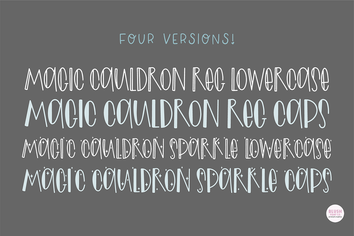 MAGIC CAULDRON Halloween Witch Font, a Sans Serif Font by Blush Font Co. (Photo 4 of 6)