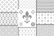 Geometric set of floral patterns, a Pattern Graphic by RODINA (Thumbnail 1 of 3)