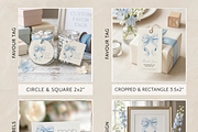 Blue Bow Baby Shower Bundle, a Presentation Template by Stellalunarts (Thumbnail 4 of 9)