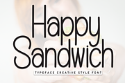 Happy Sandwich | Script Font, a Script Font by Scratchones (Thumbnail 1 of 8)