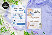 Bear Baby Shower Invitation Template, an Invitation Template by Snapybiz (Thumbnail 7 of 10)