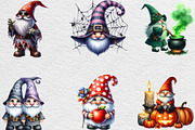 Halloween Gnome Clipart, an Illustration by Black Bird Studio (Thumbnail 4 of 6)
