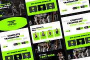Figma Gym & Fitness Landing Page, a Landing Page Template by Musara (Thumbnail 2 of 6)