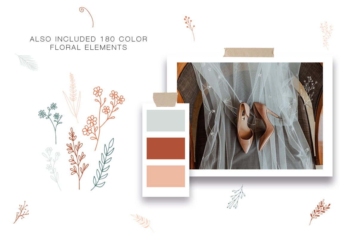 300 Wild Flowers Vector Elements, an Illustration by Art Dari Autumn (Photo 14 of 24)