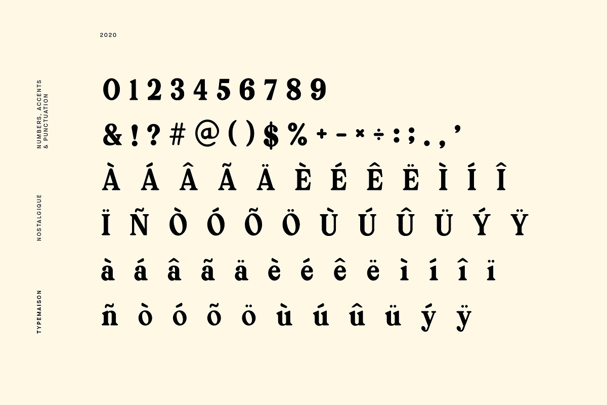 Nostalgique - Retro Inspired Font, a Font by TypeMaison (Photo 6 of 15)