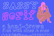 Sassy Serif a hand-drawn font, a Serif Font by Eryn Rose Design (Thumbnail 5 of 12)