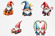 Lridescent Christmas Cute Gnome Clip, an Illustration by CrexoraLab (Thumbnail 3 of 5)