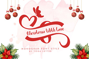 Christmas With Love, a Handwritten Font by Yoga Letter