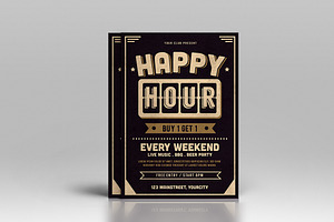 Happy Hour Party Flyer