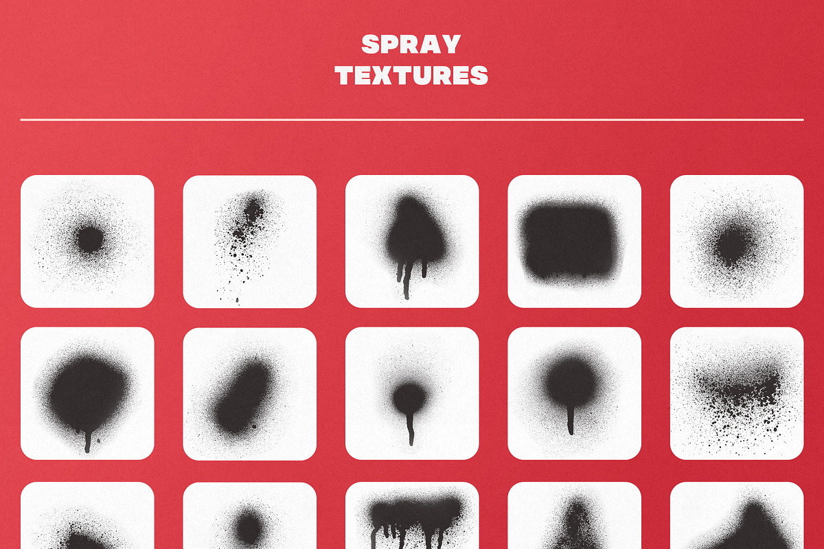 Spray Paint Textures & Brushes, a Brush Add-On by Studio&Story (Photo 8 of 8)
