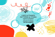 Vector Hand Drawn Design Elements, a Decorative Illustration by FourLeafLover (Thumbnail 1 of 20)