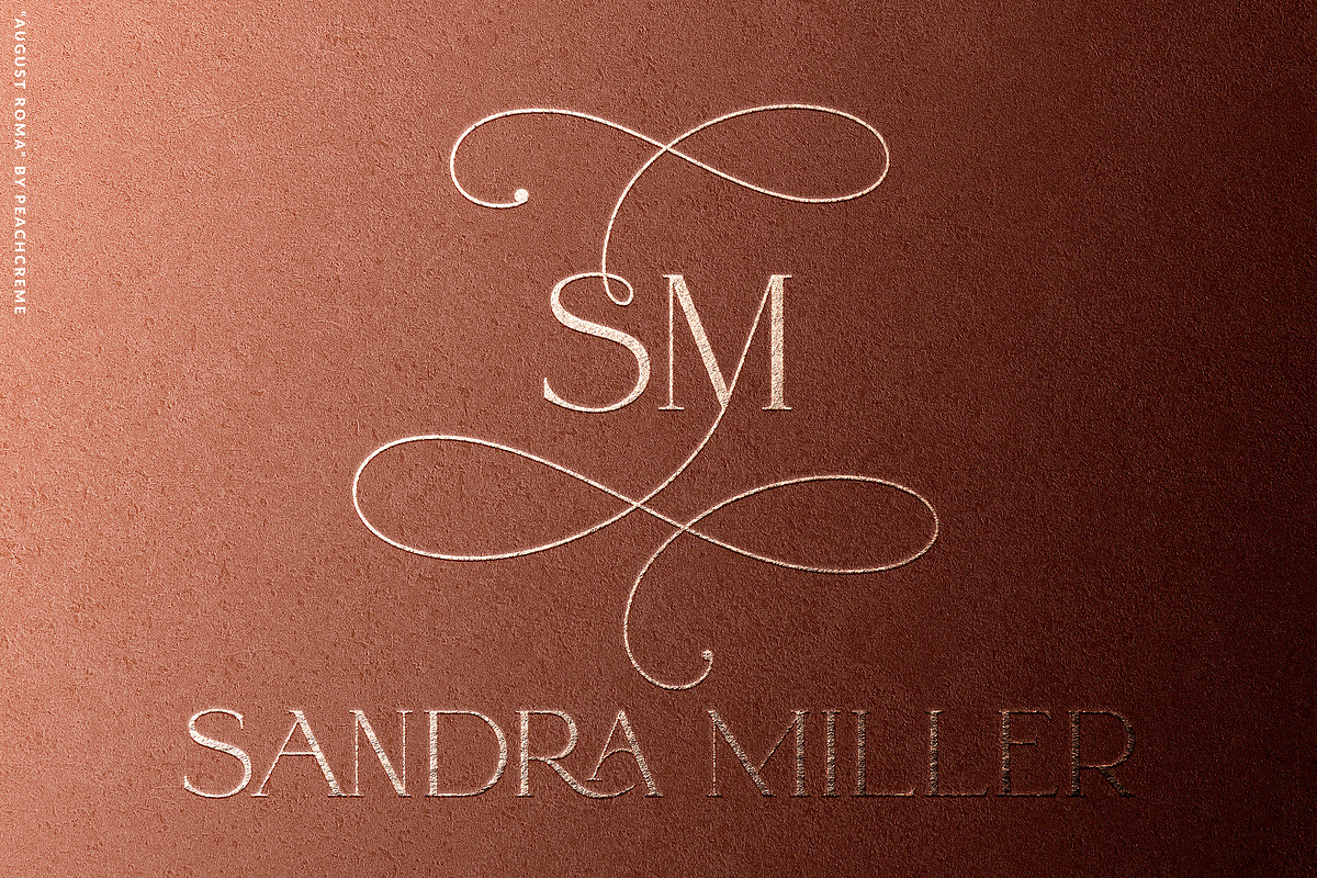 August Roma // luxury serif font, a Serif Font by PeachCreme (Photo 11 of 25)