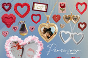 Paramour: Lace Valentine Collage Kit, an Object Graphic by Purple (Thumbnail 5 of 14)